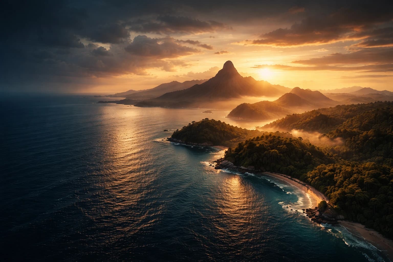 Кинематографичный фон Сан-Томе